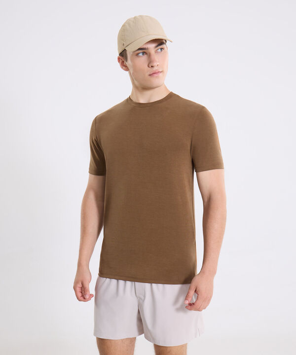 Camiseta Para Hombre Cafe