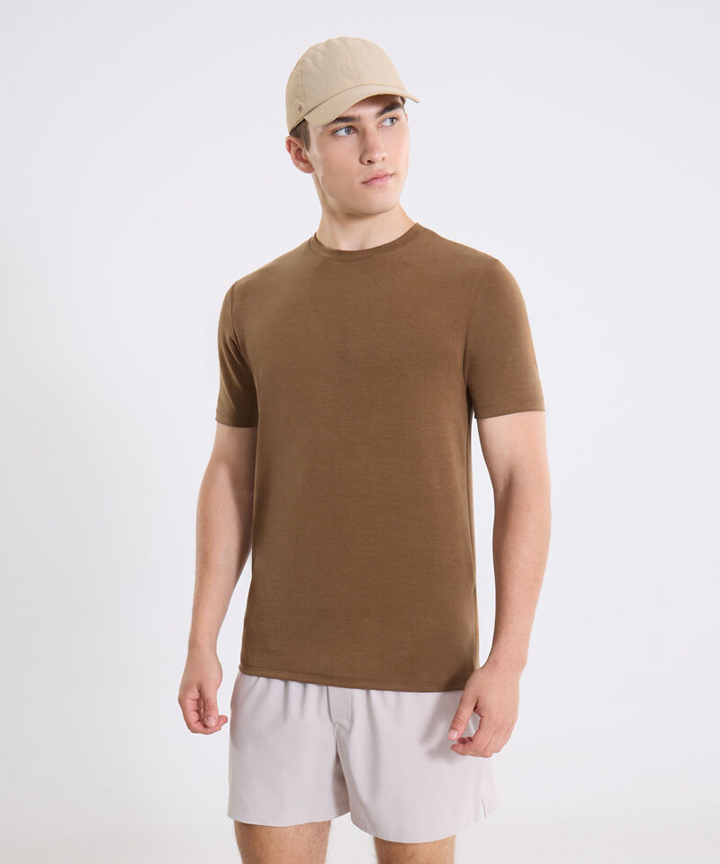 Camiseta Para Hombre Cafe