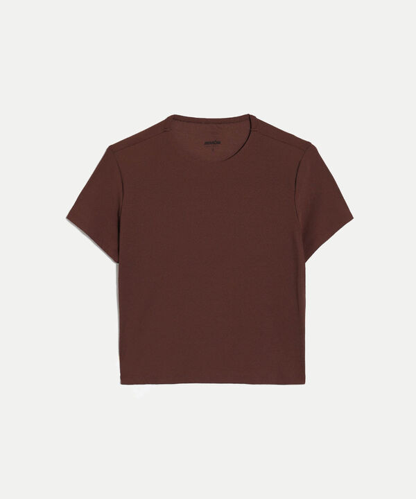 Camiseta Para Mujer CafeOscuro image number null