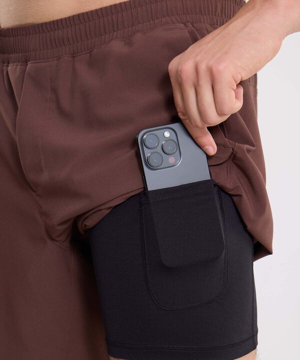 Short Para Hombre Cafe image number null