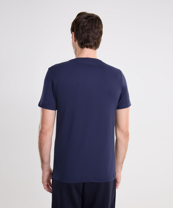 Camiseta Para Hombre AzulOscuro