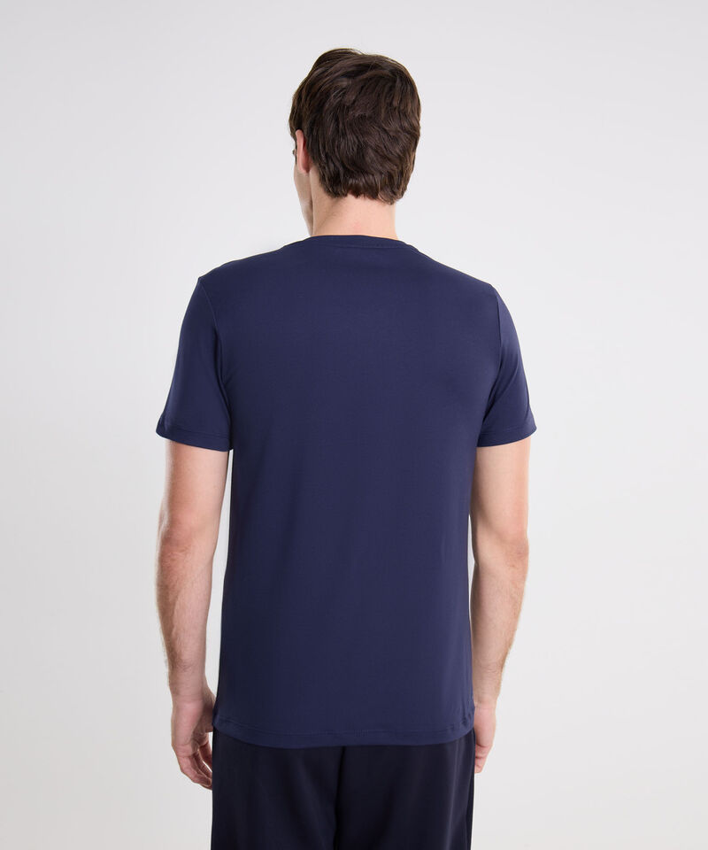 Camiseta Para Hombre AzulOscuro