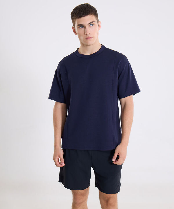 Camiseta Para Hombre AzulOscuro