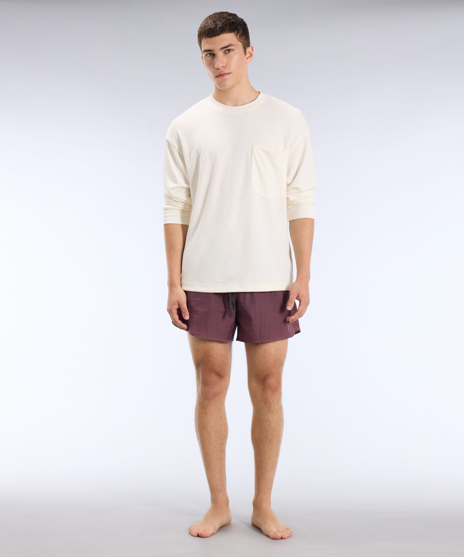 Pantaloneta Para Hombre Vino