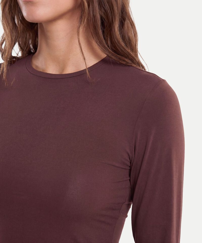 Camiseta Para Mujer CafeOscuro