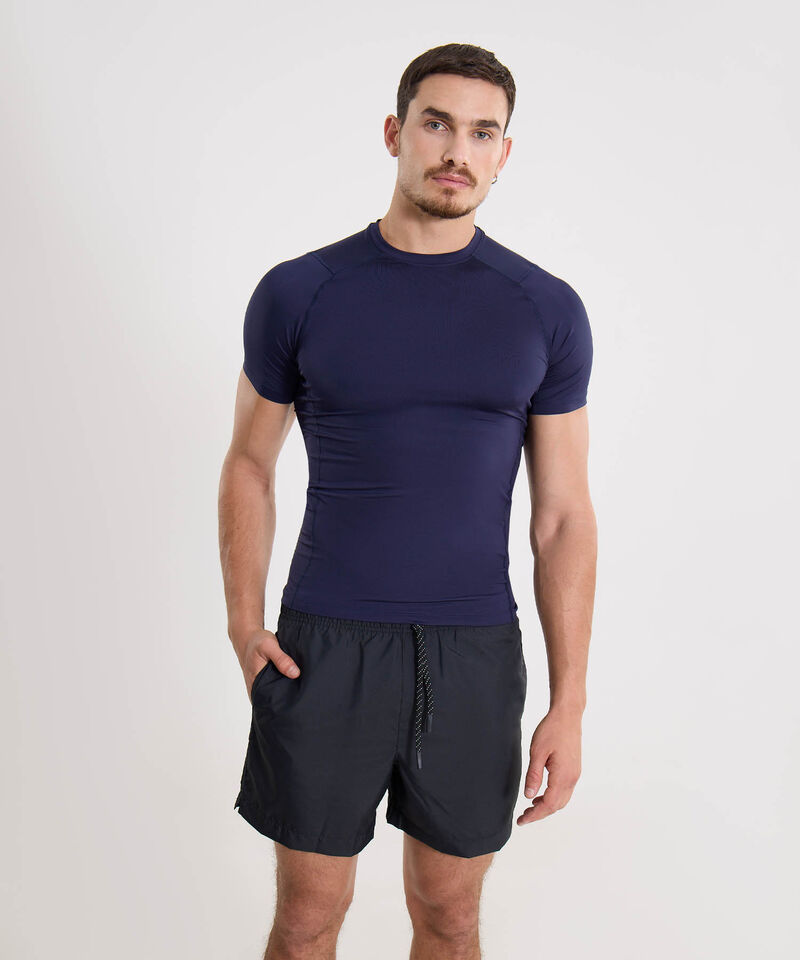 Camiseta Para Hombre AzulOscuro