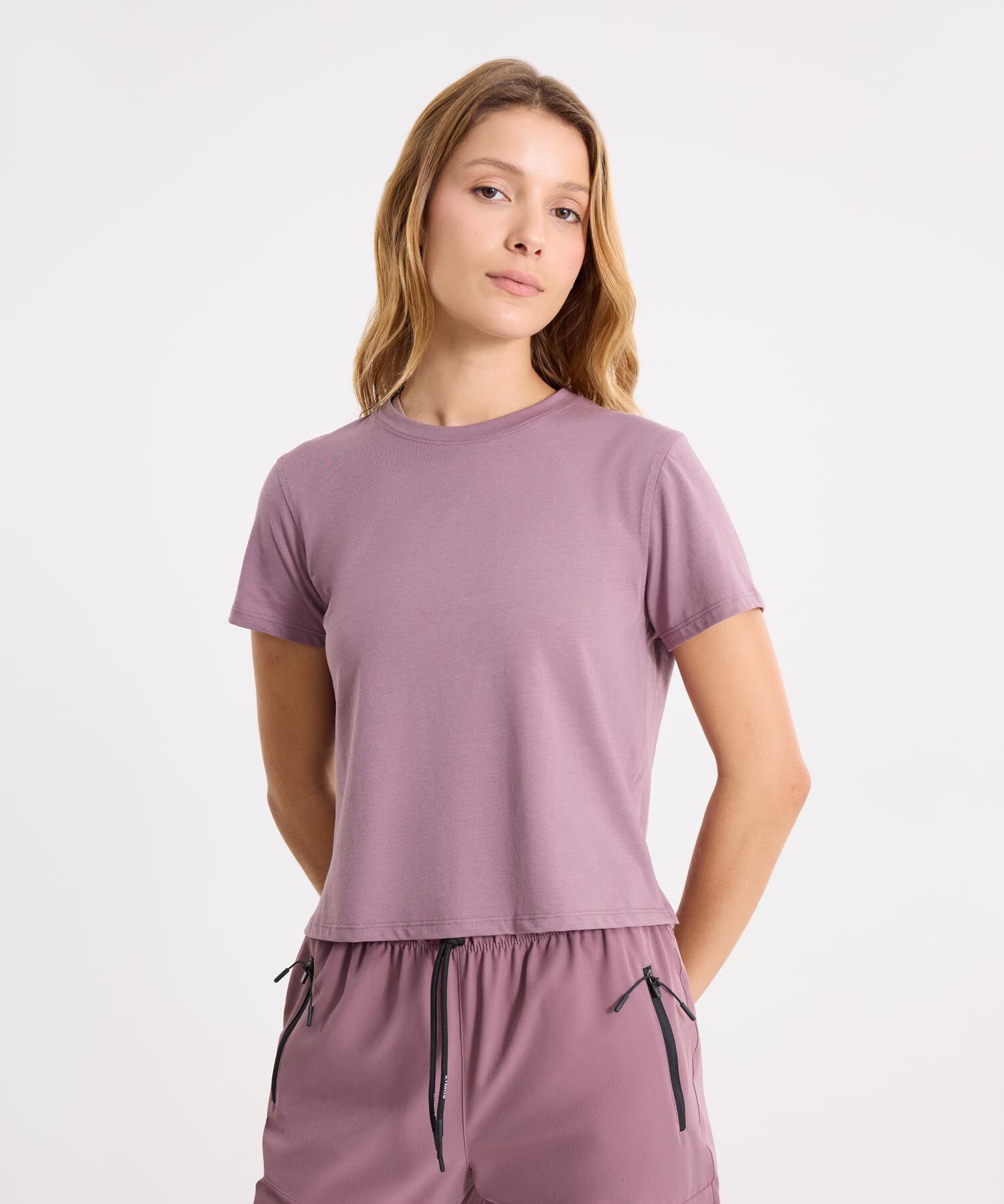 Camiseta Para Mujer Morado