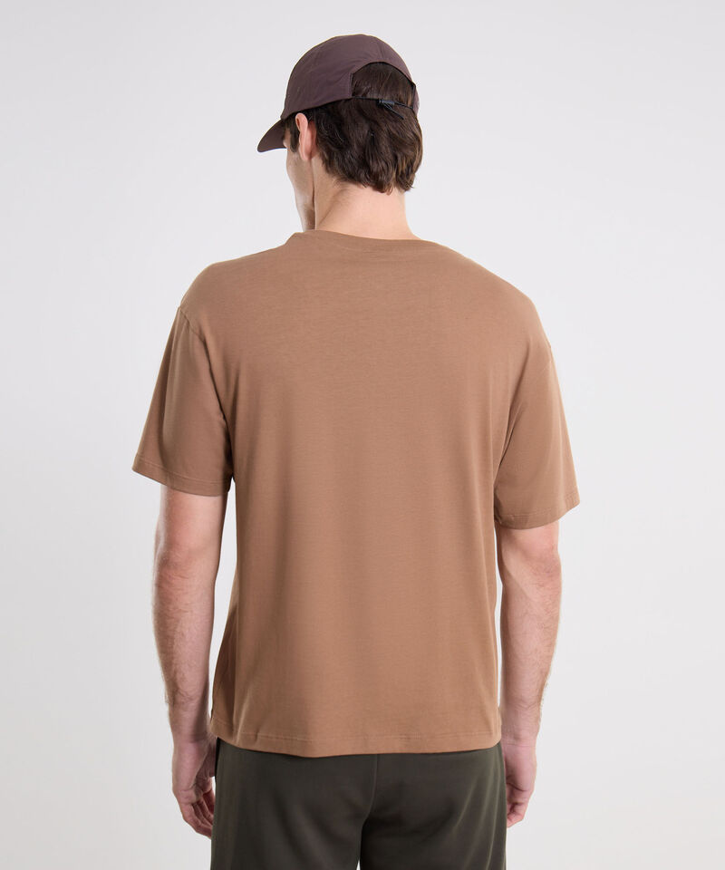 Camiseta Para Hombre Cafe