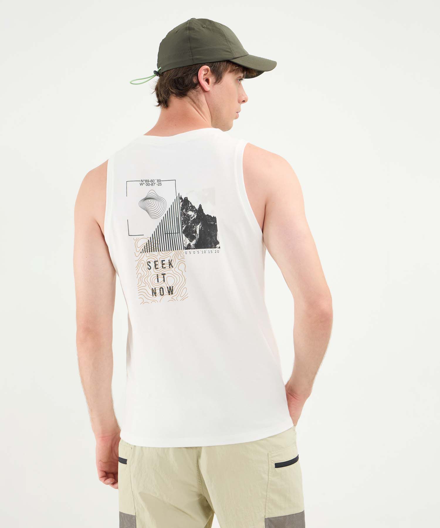 Camiseta Para Hombre Marfil
