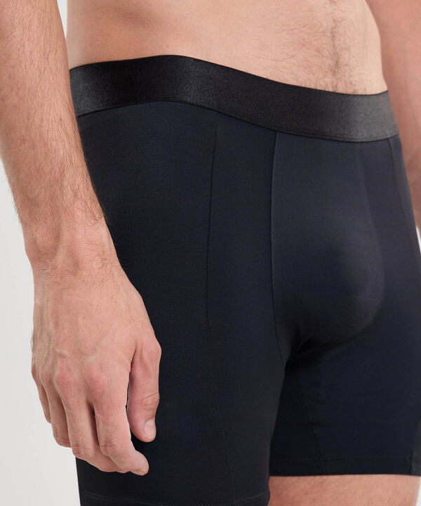 Boxer Para Hombre Negro image number null