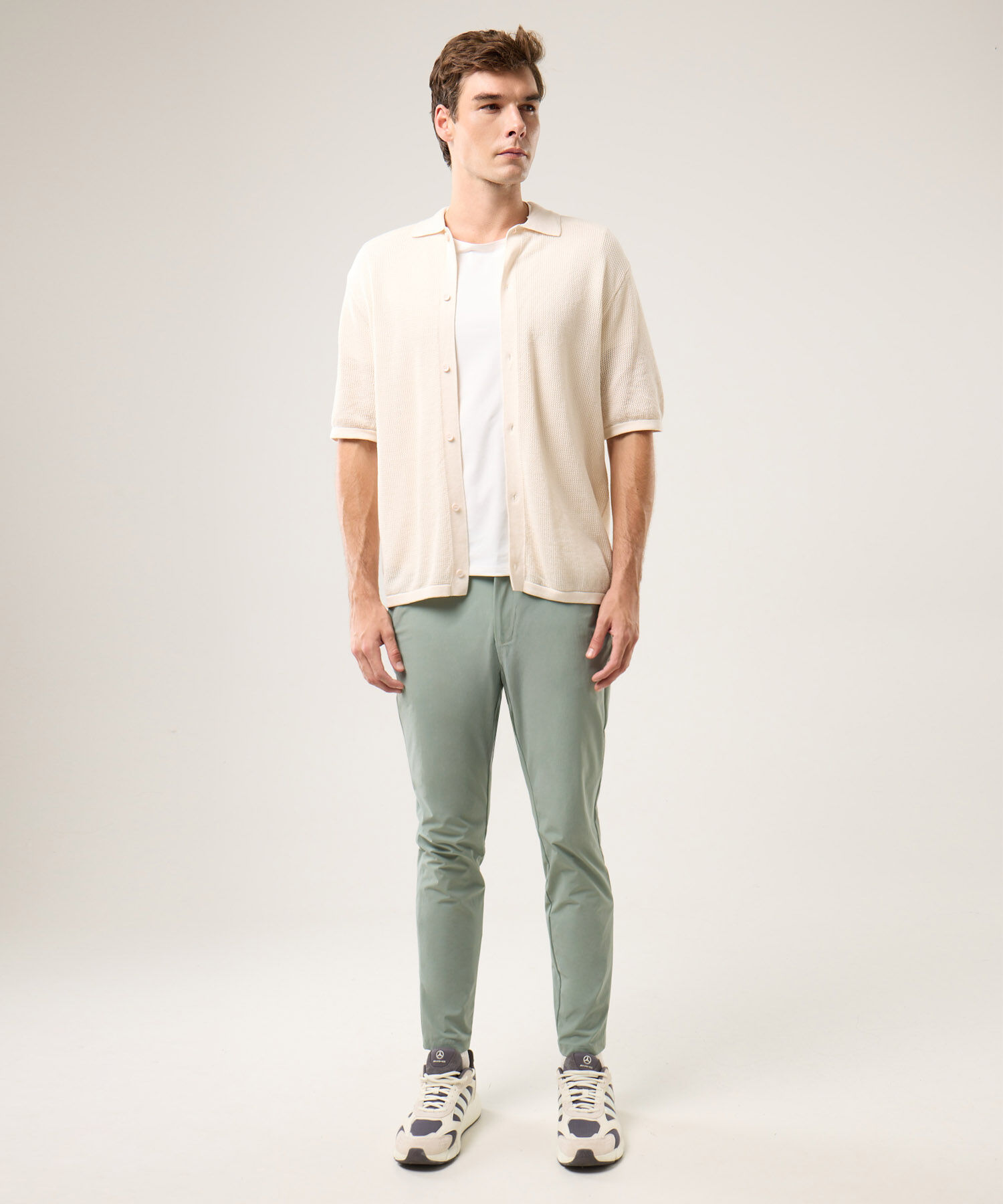 Polo Para Hombre Crema