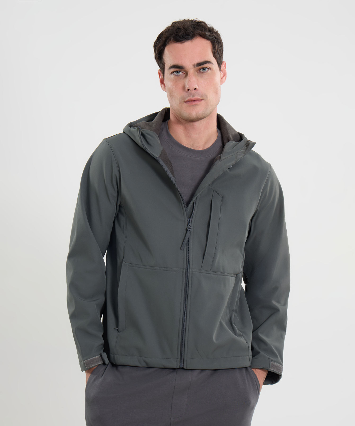 Chaqueta Para Hombre GrisOscuro