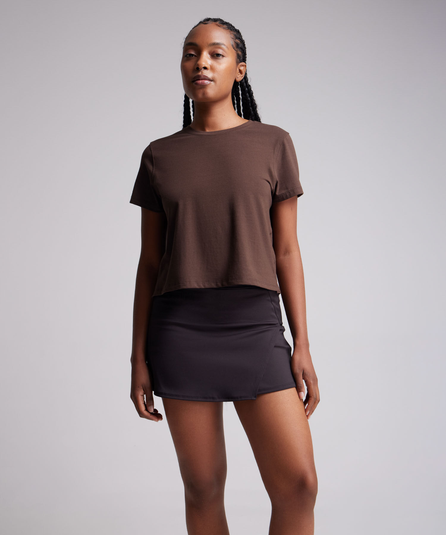Camiseta Para Mujer CafeOscuro