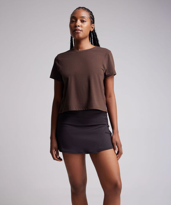 Camiseta Para Mujer CafeOscuro image number null