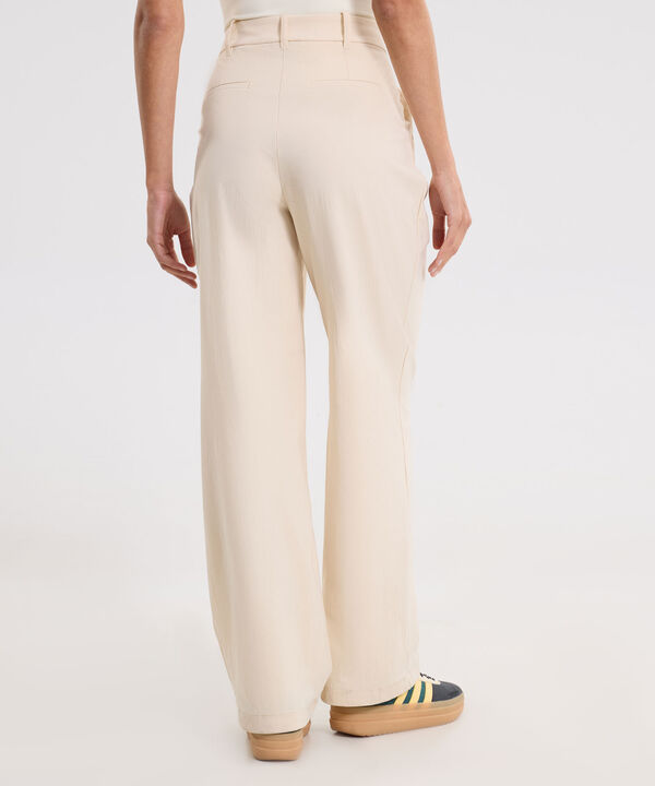 Pantalon Para Mujer Crema