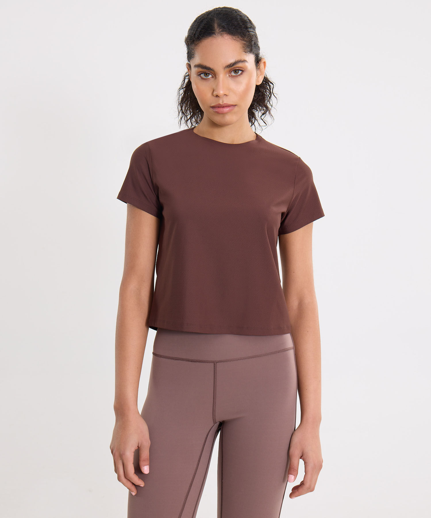 Camiseta Para Mujer CafeOscuro