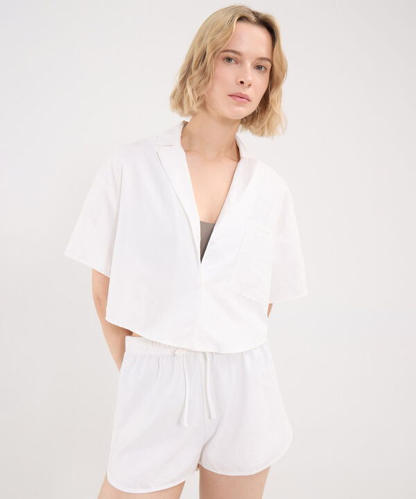 Camisa Para Mujer Marfil image number null