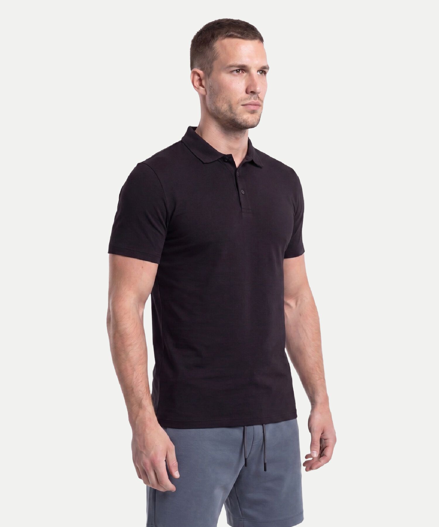 Polo Para Hombre Negro