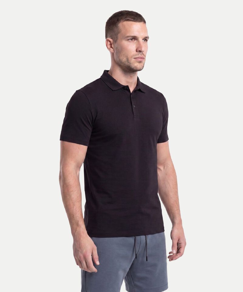 Polo Para Hombre Negro