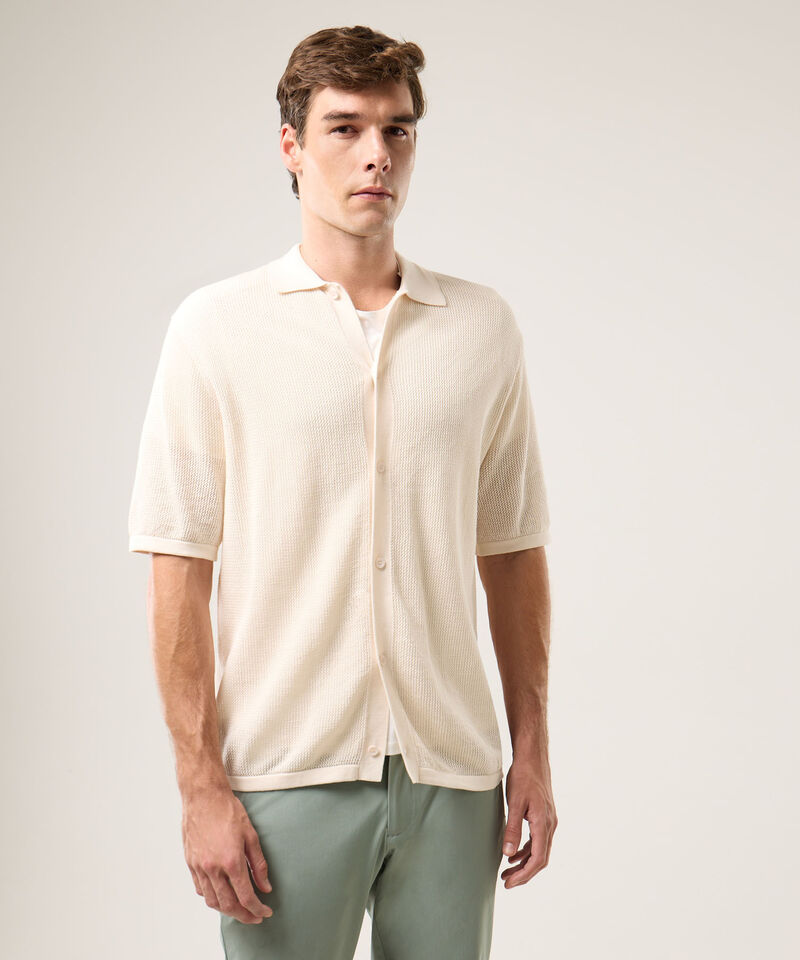 Polo Para Hombre Crema
