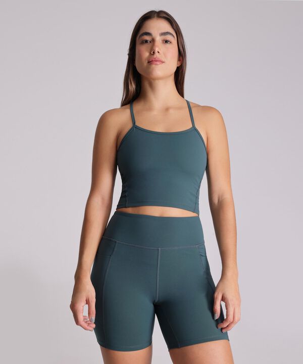 Camiseta Para Mujer VerdeOscuro image number null