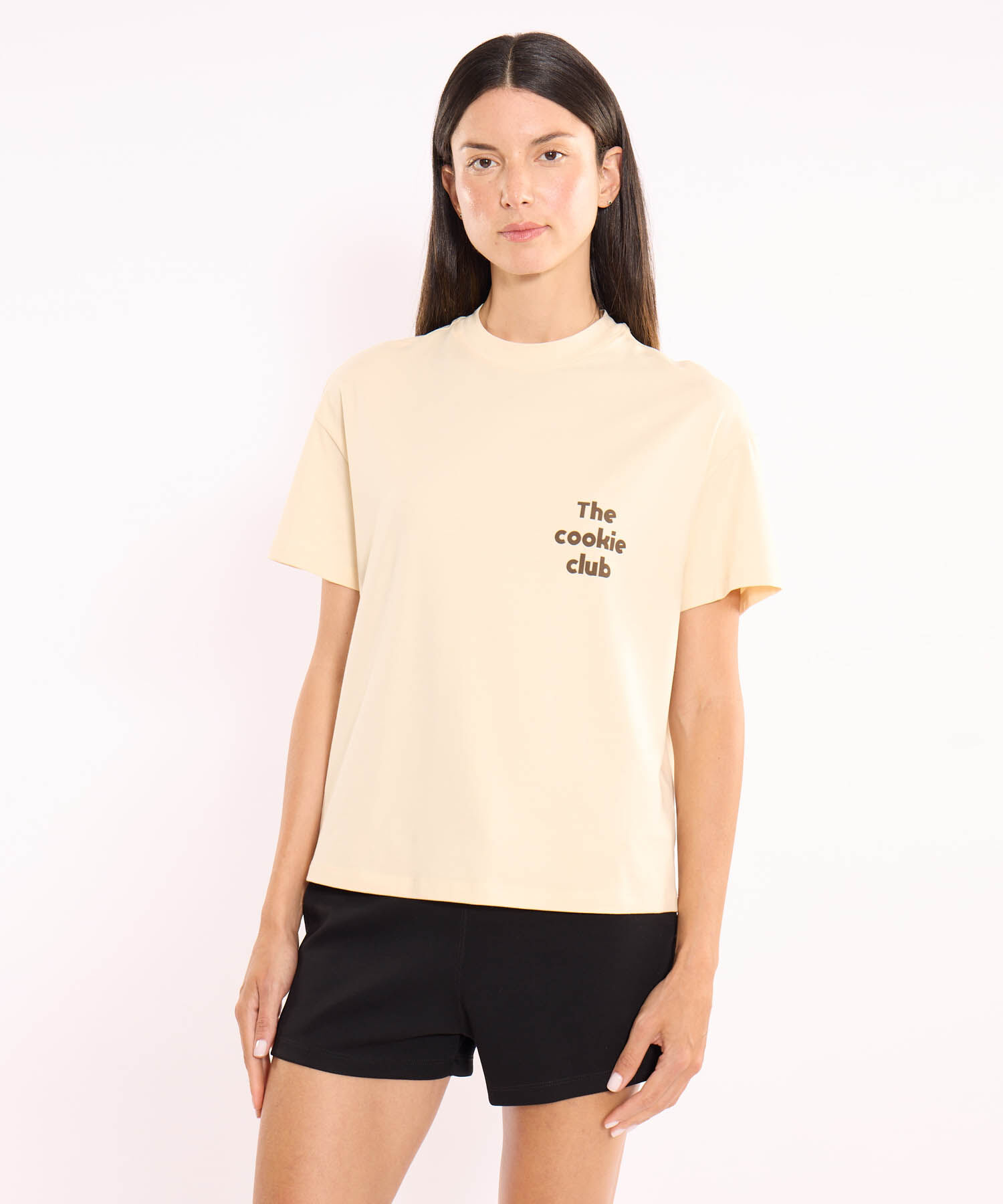 Camiseta Para Mujer Crema