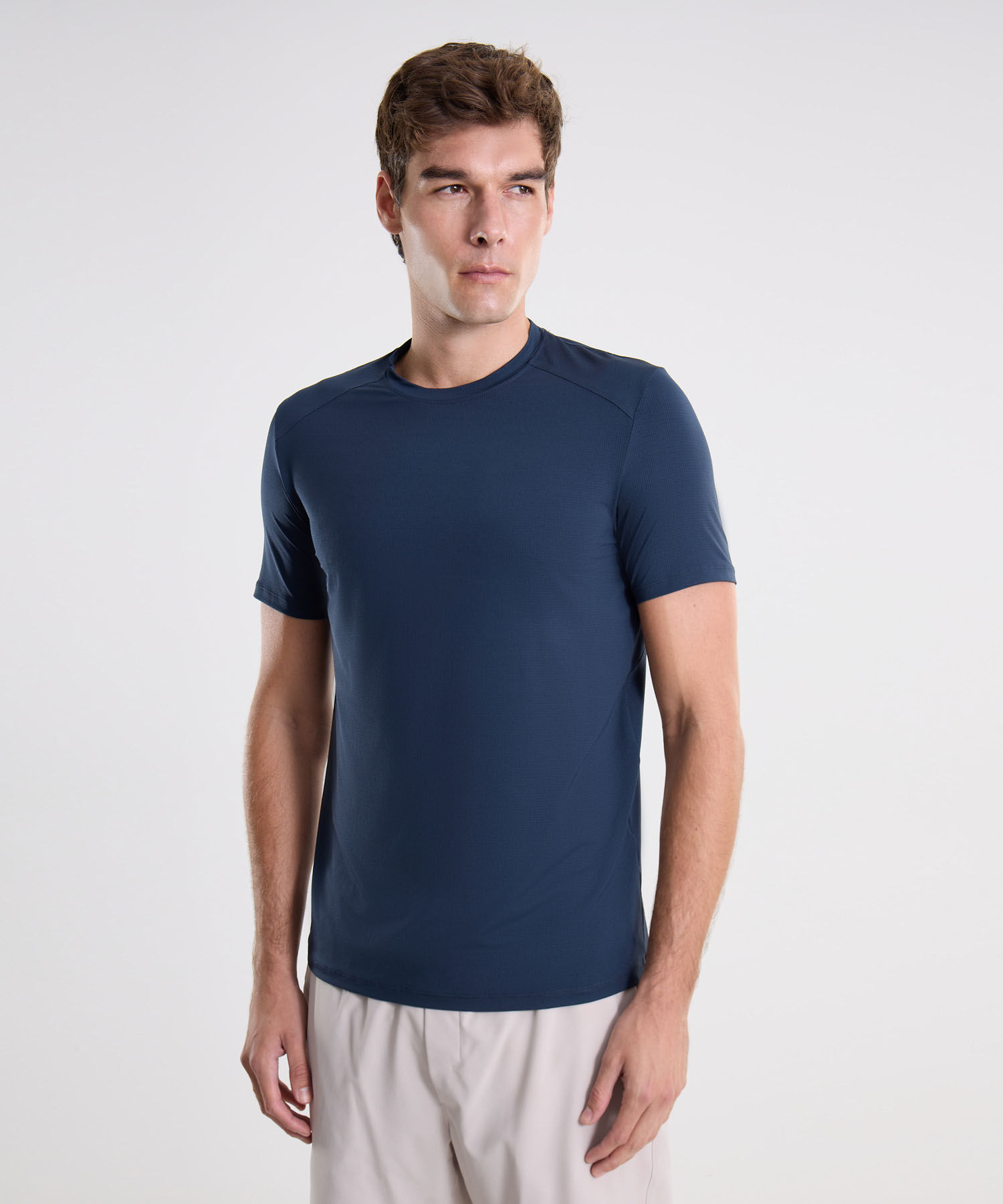 Camiseta Para Hombre AzulOscuro