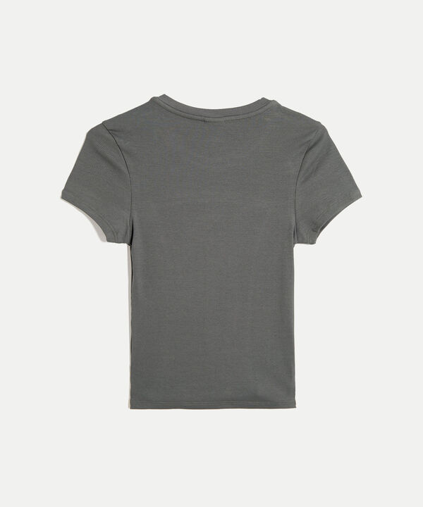 Camiseta Para Mujer Gris