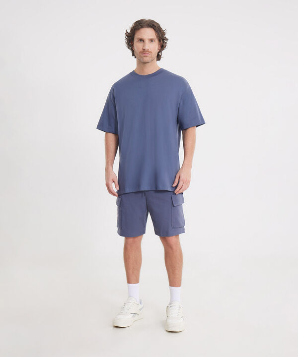 Camiseta Para Hombre Azul image number null