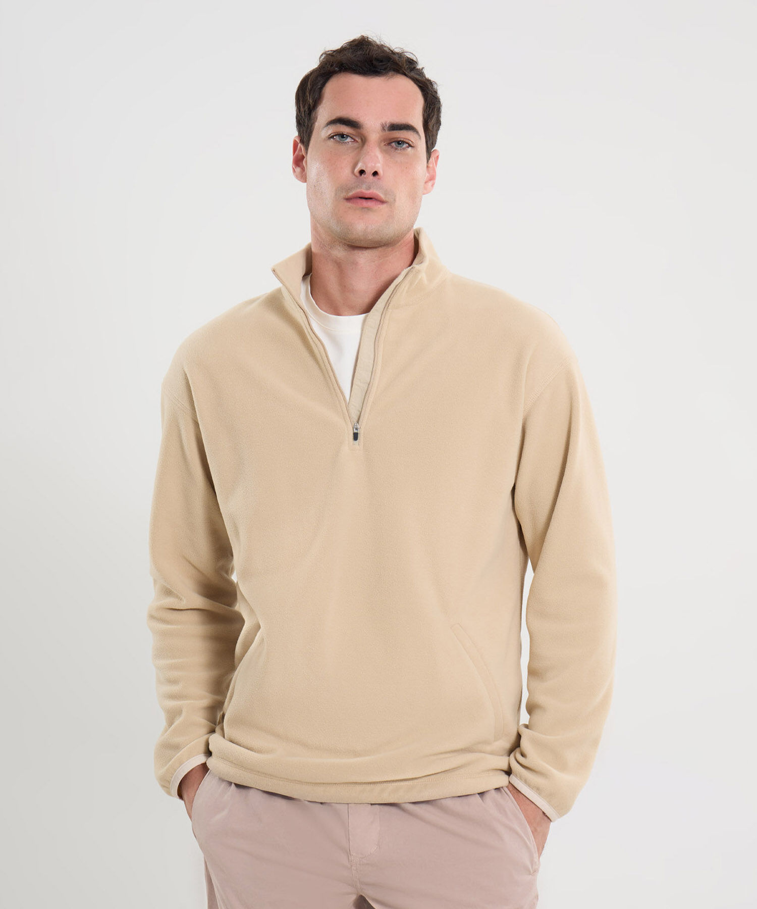 Buzo Para Hombre Crema