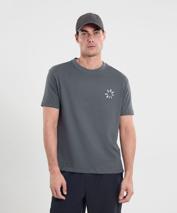Camiseta Para Hombre GrisOscuro image number null