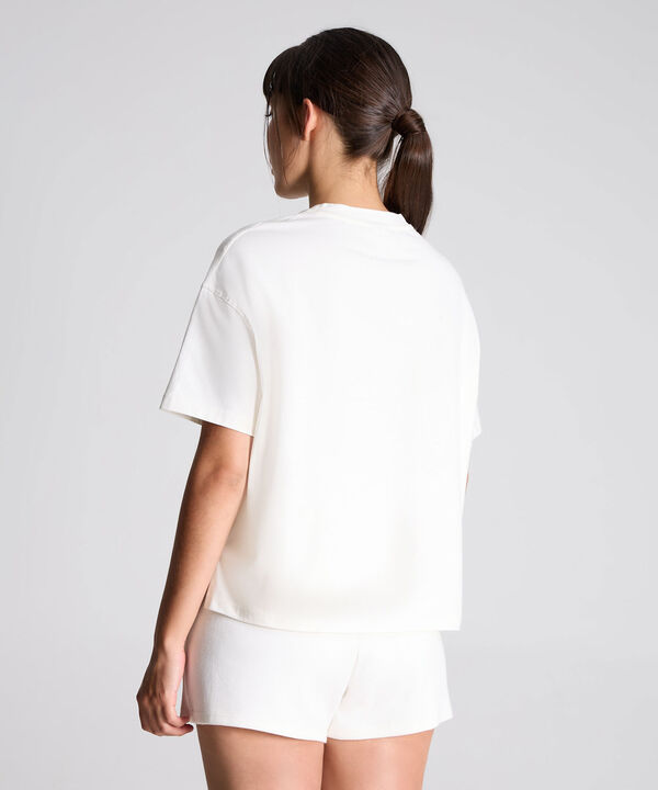 Camiseta Para Mujer Crema