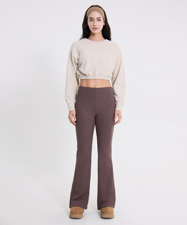 Pantalon Para Mujer Cafe image number null