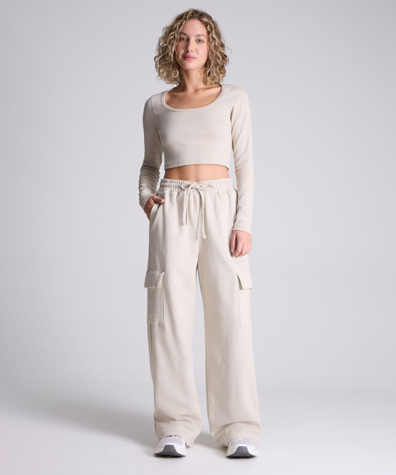 Pantalon Para Mujer Beige