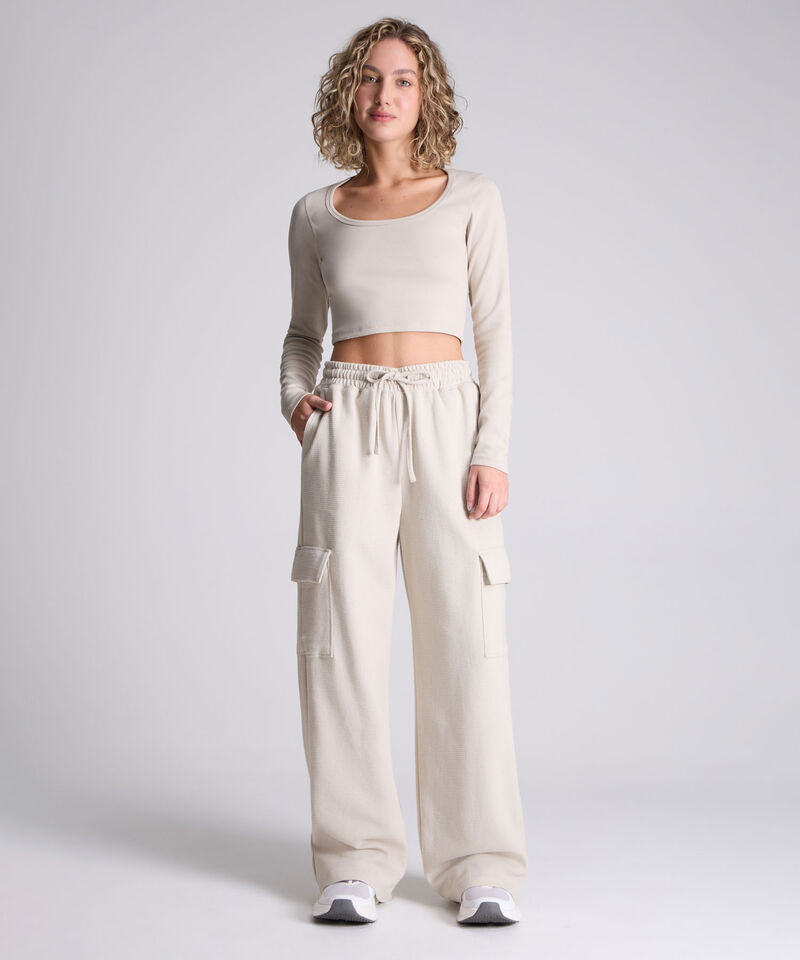 Pantalon Para Mujer Beige