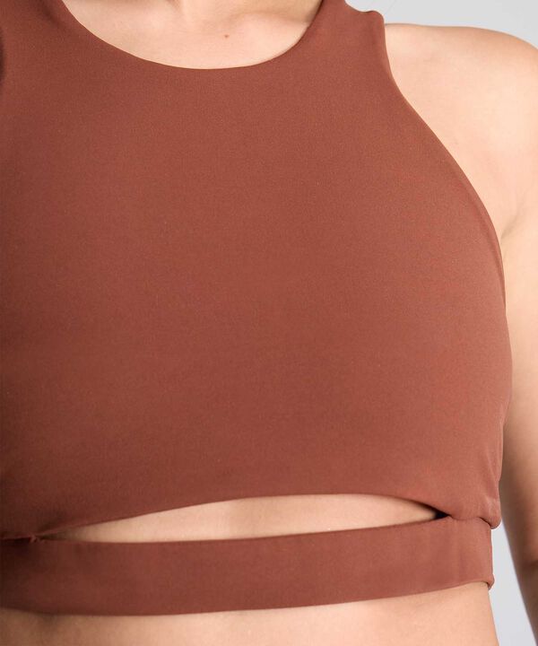 Top Para Mujer Cafe image number null