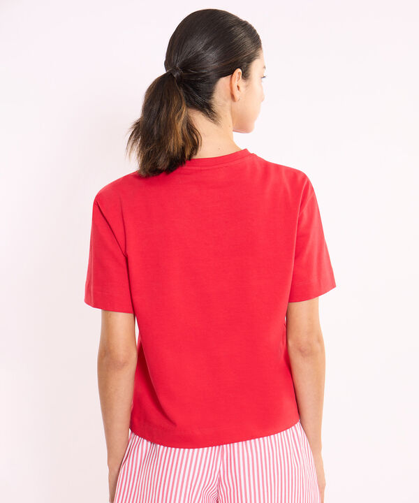 Camiseta Para Mujer Rojo image number null