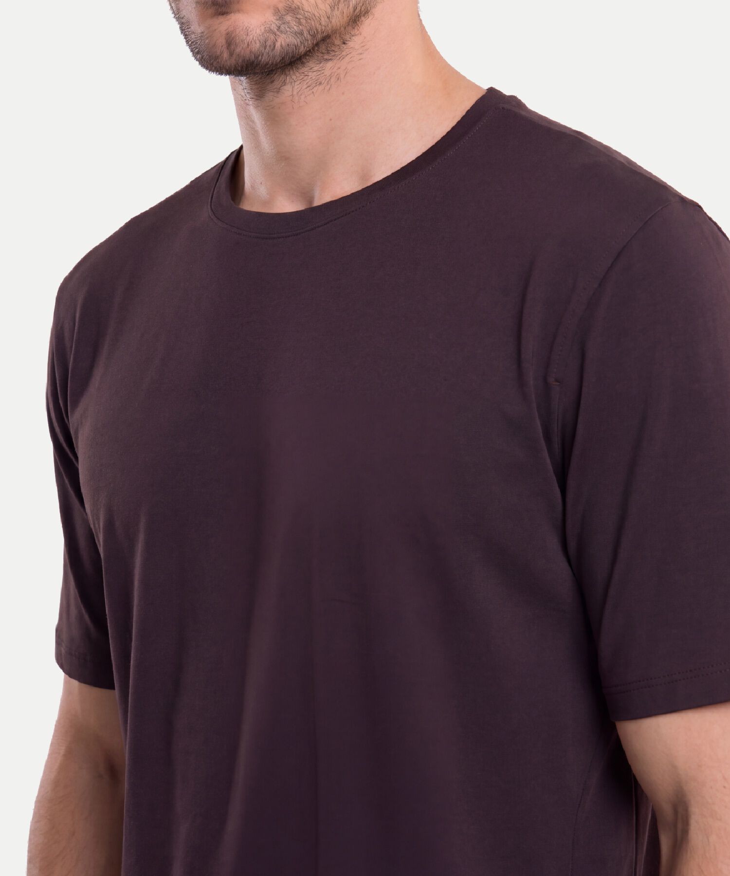 Camiseta Para Hombre CafeOscuro