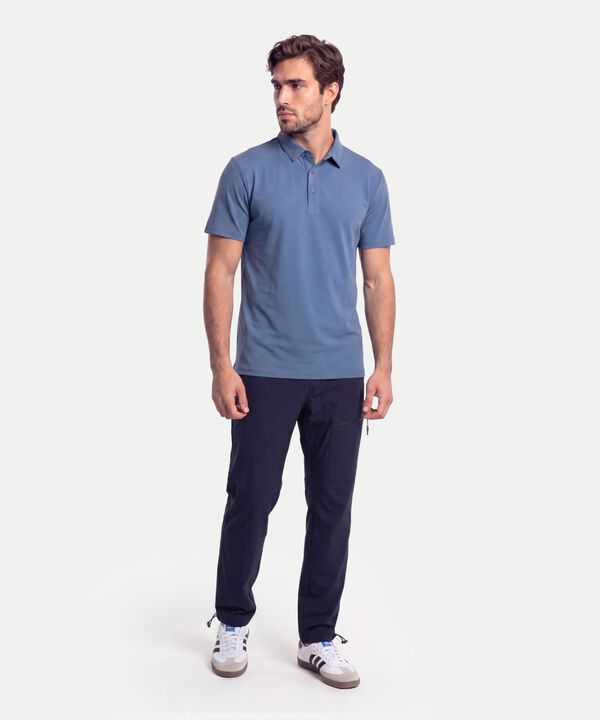Polo Para Hombre Azul