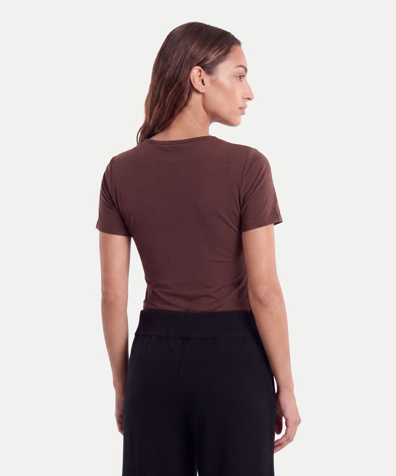 Camiseta Para Mujer CafeOscuro