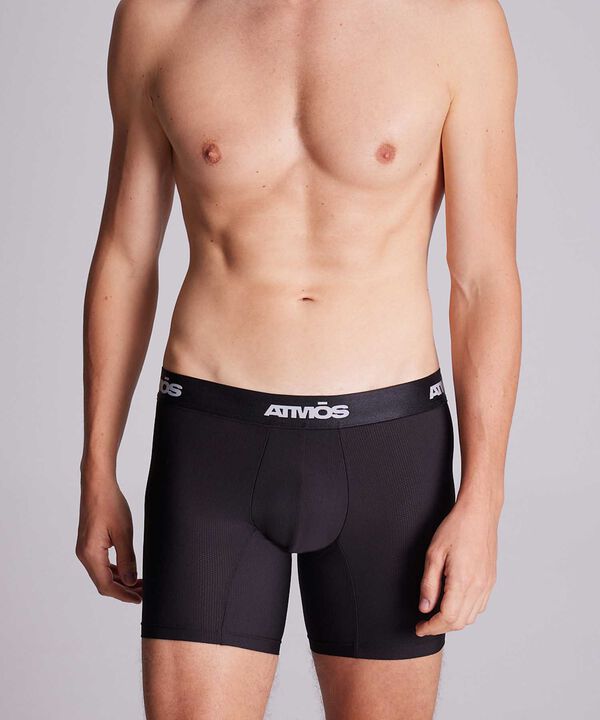 Boxer Para Hombre Negro image number null