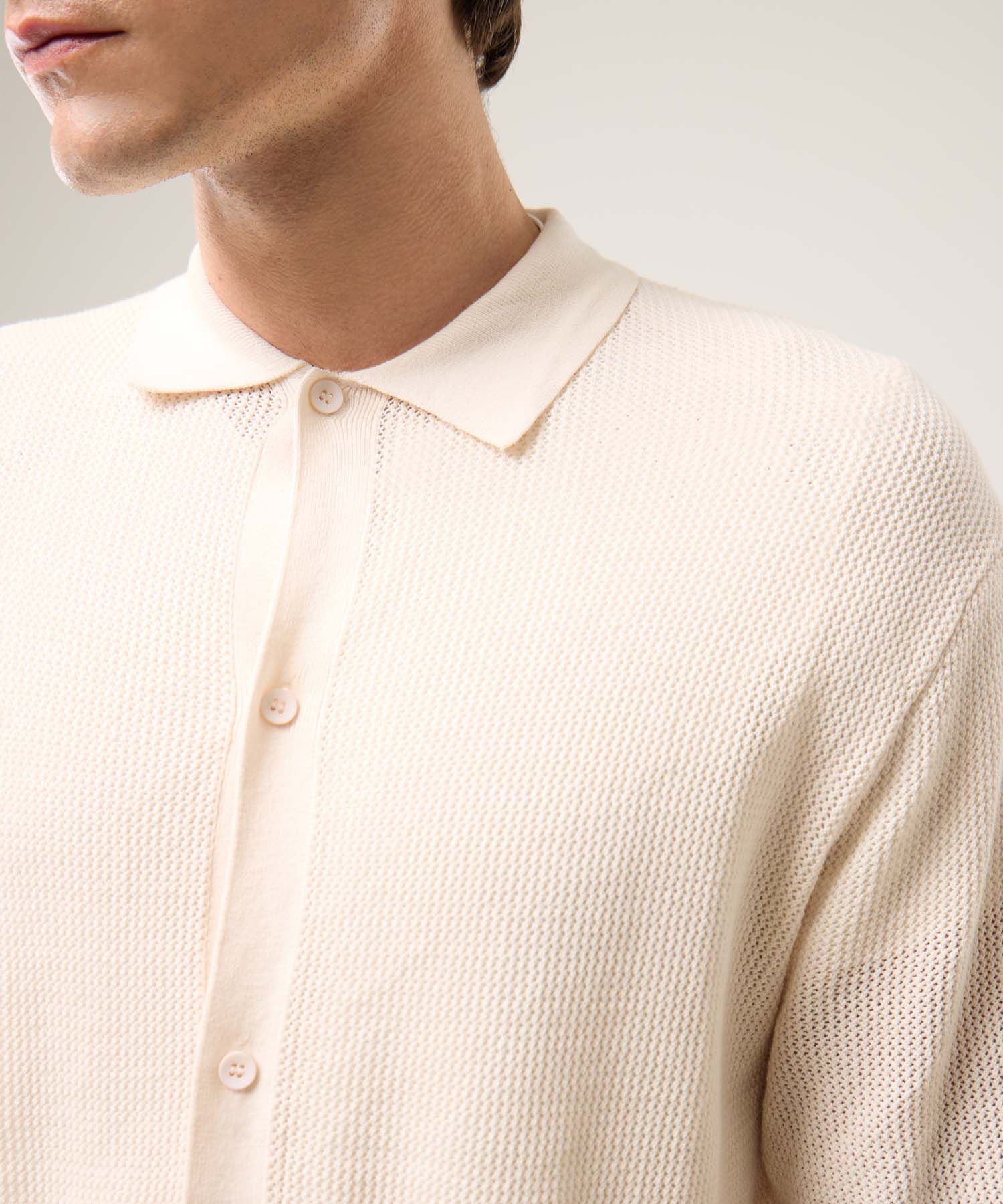 Polo Para Hombre Crema