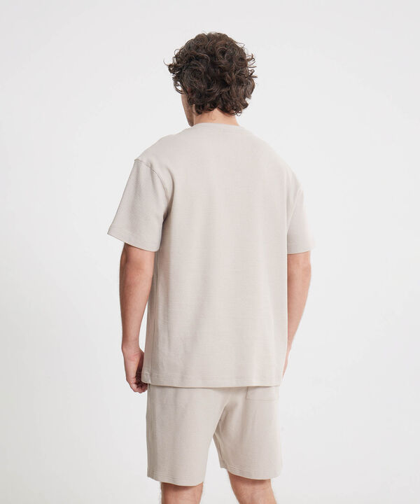 Camiseta Para Hombre Beige image number null