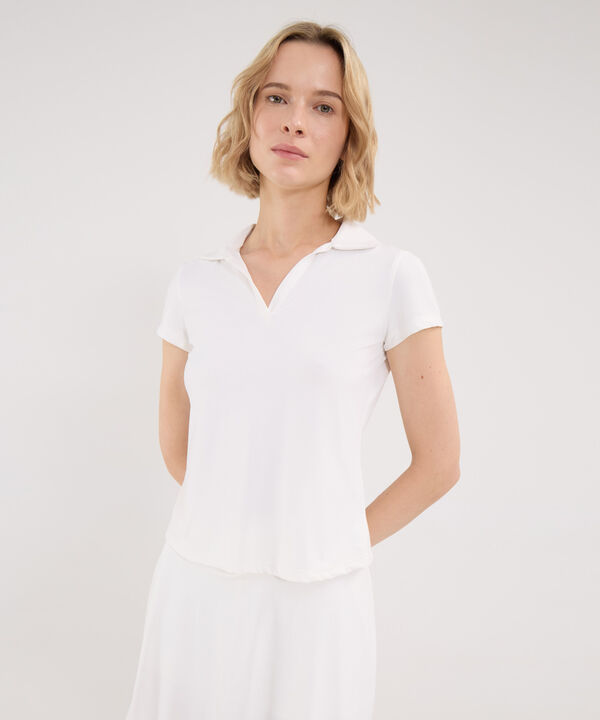 Polo Para Mujer Marfil image number null