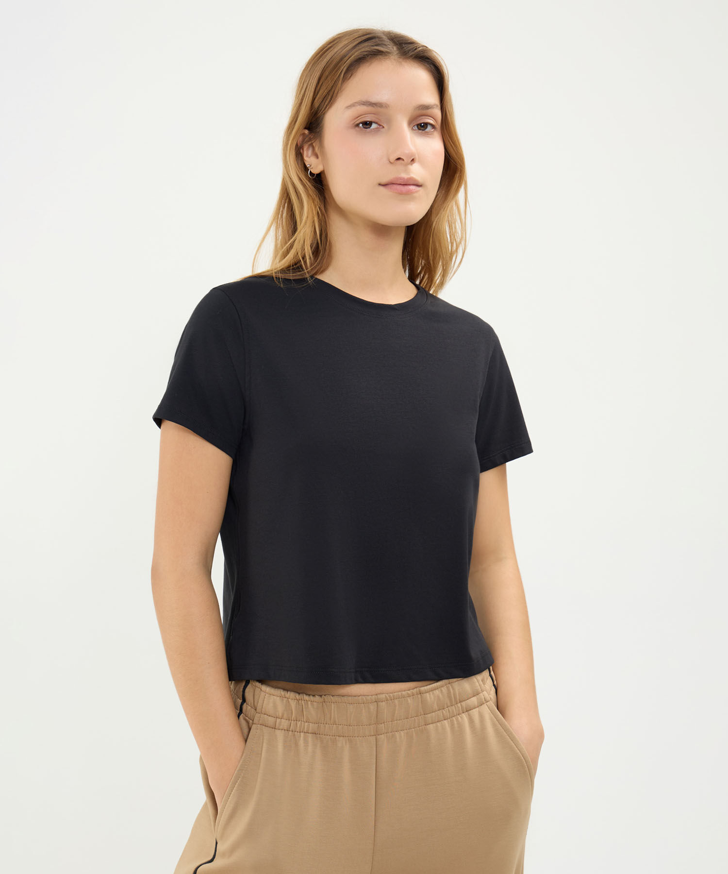 Camiseta Para Mujer Negro