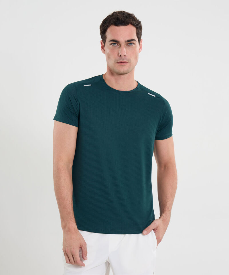 Camiseta Para Hombre VerdeOscuro