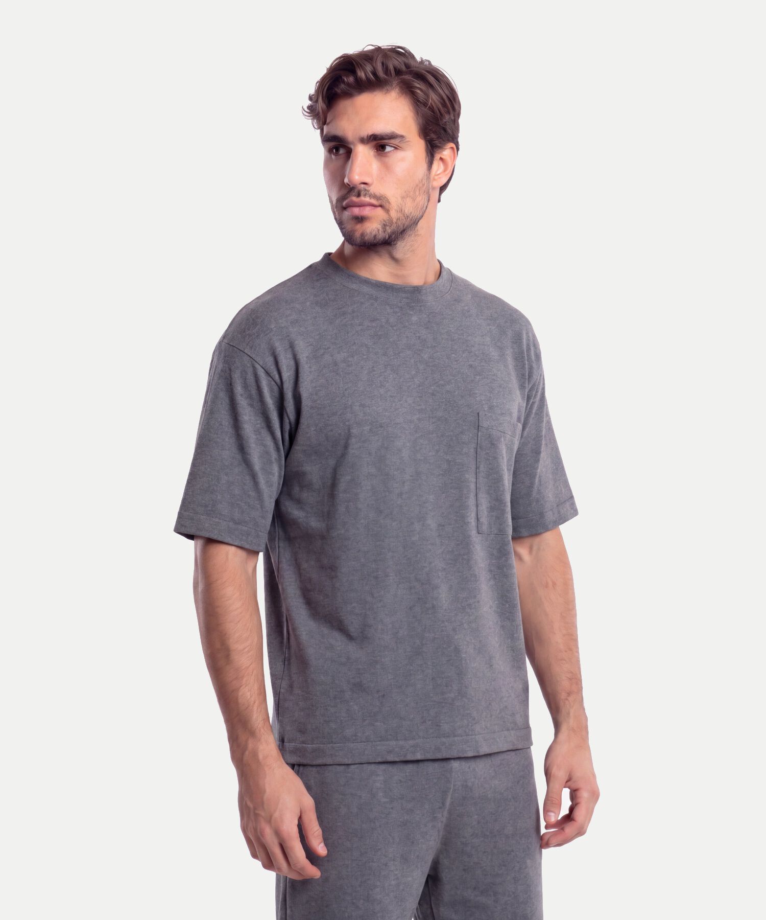 Camiseta Para Hombre Gris