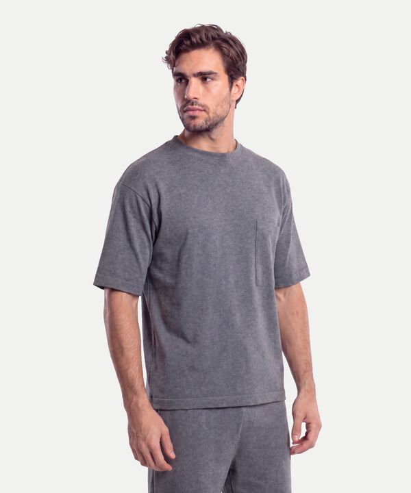 Camiseta Para Hombre Gris image number null