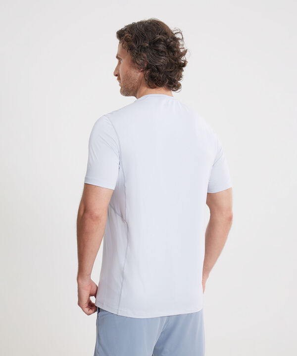 Camiseta Deportiva Manga Corta Regular Fit, Crudo image number null