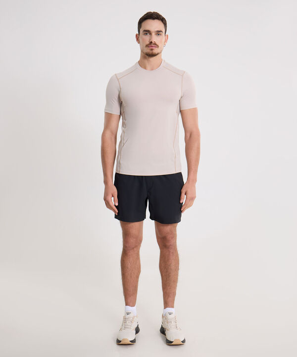 Camiseta Deportiva Manga Corta Regular Fit, Mocca